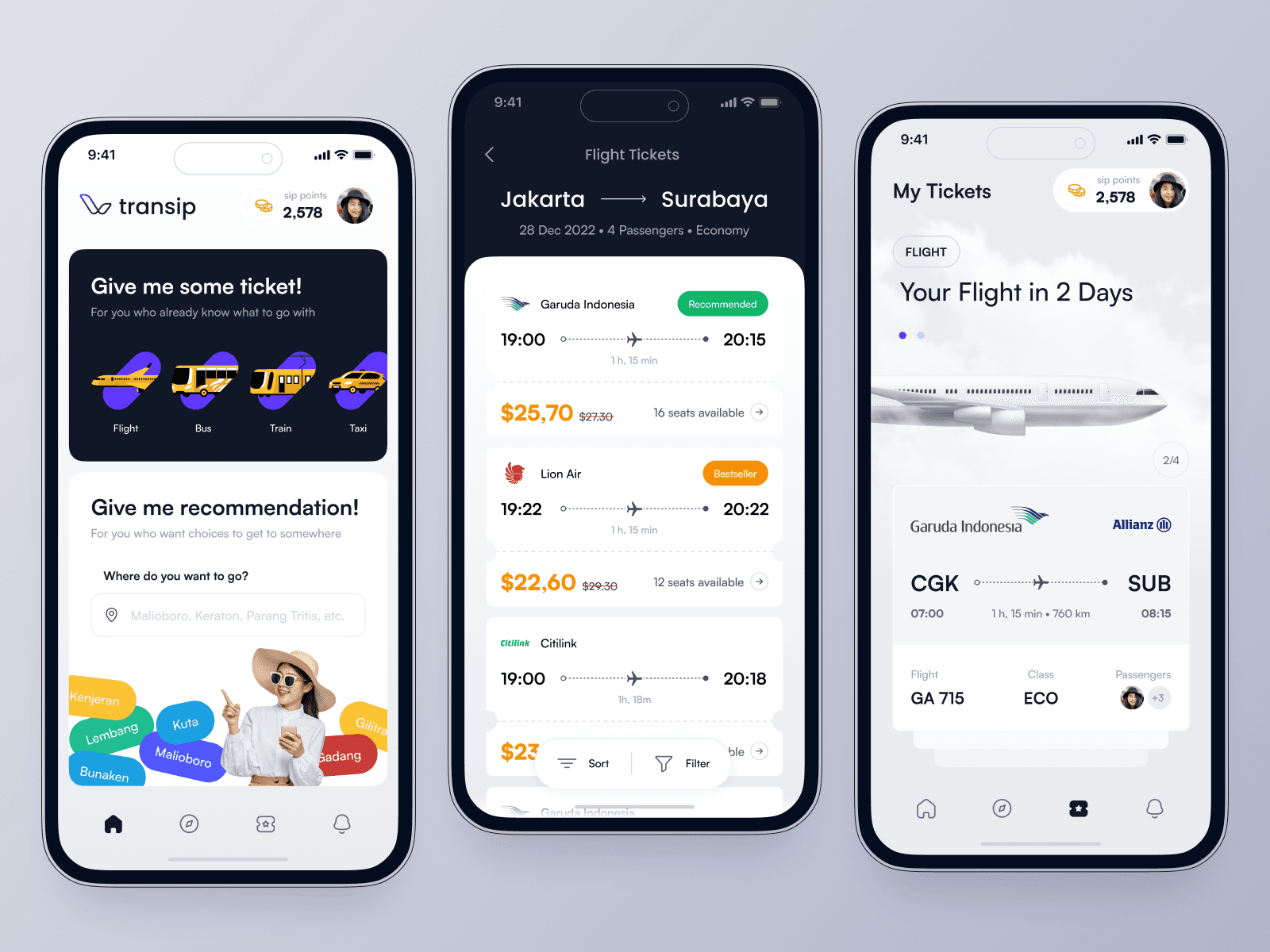 Transip Transportation Booking App