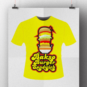 Bakso Burger Sandwich T-Shirt