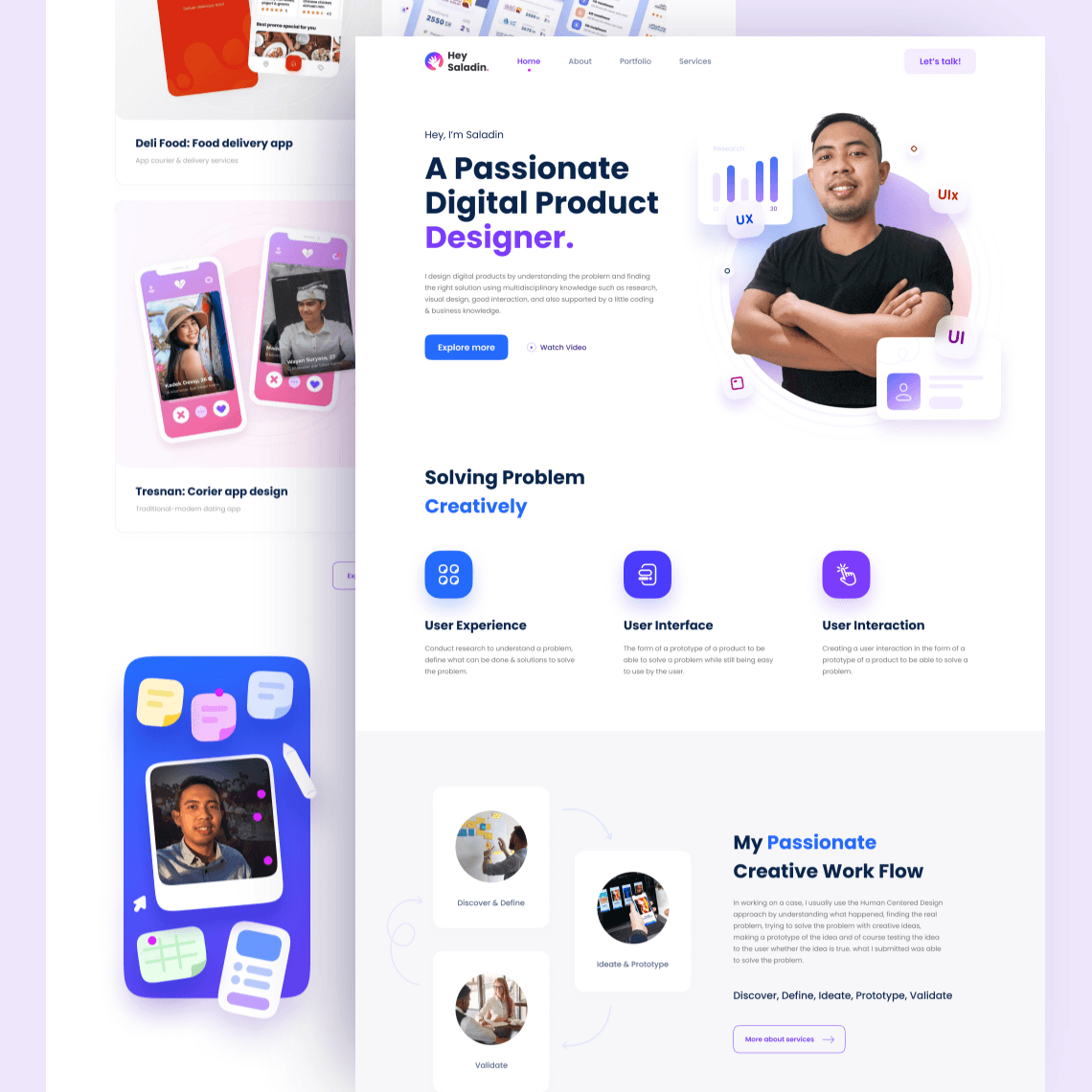 HeySaladin - Web Design Revamp - Light