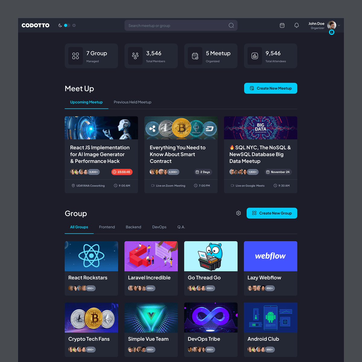 Codotto - Web App
