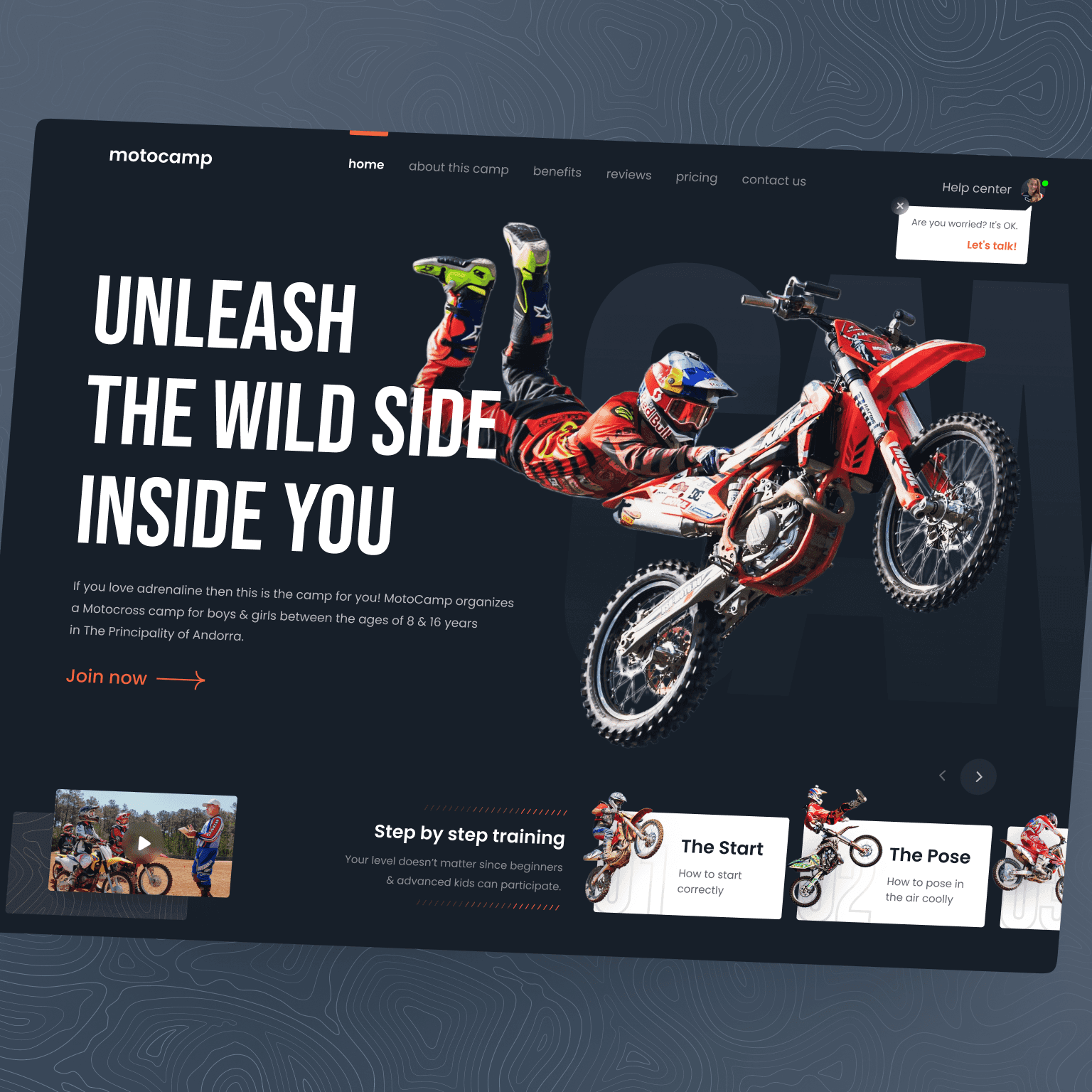 MotoCamp Motocross Training Camp Website